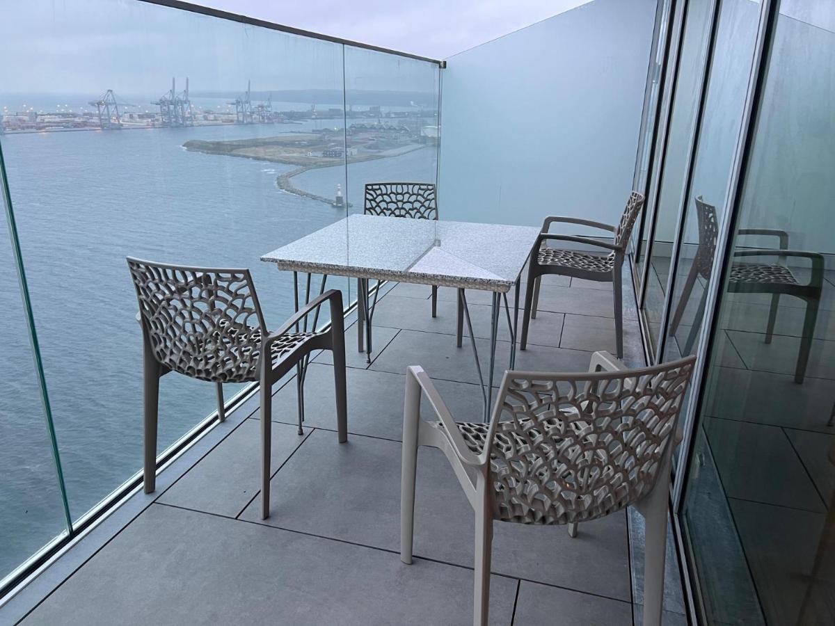 26-Etage Lejlighed Med Utrolig Havudsigt Århus Eksteriør bilde