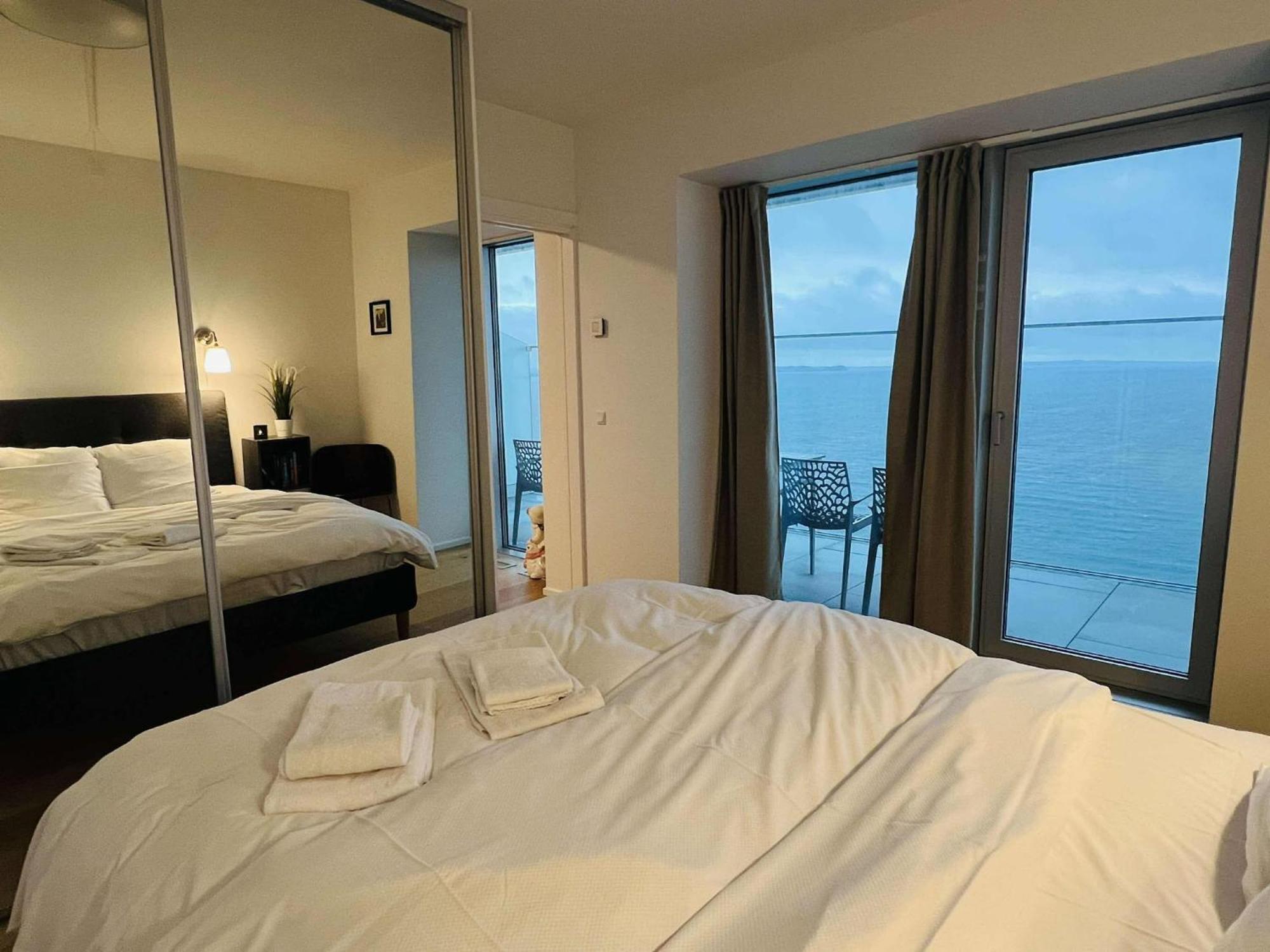 26-Etage Lejlighed Med Utrolig Havudsigt Århus Eksteriør bilde