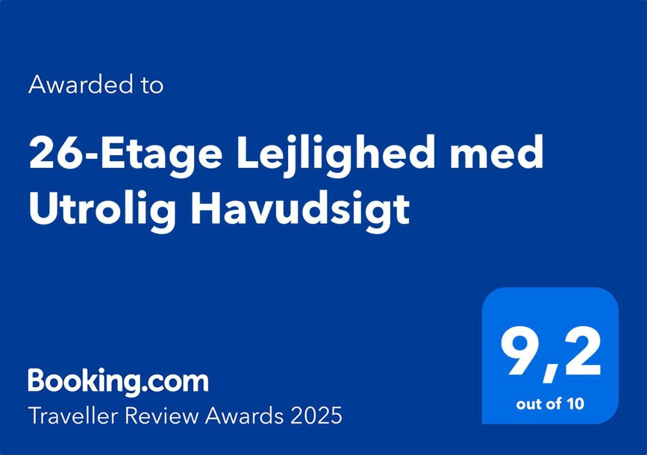 26-Etage Lejlighed Med Utrolig Havudsigt Århus Eksteriør bilde